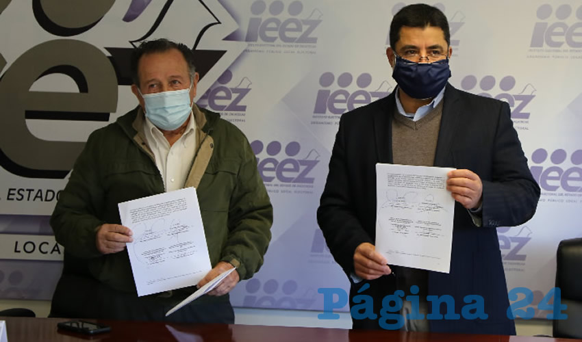 Autoridades del Instituto Electoral del Estado de Zacatecas (IEEZ) e Instituto Nacional Electoral (INE) firmaron un tratado de trabajo conjunto para la promoción de la participación ciudadana en el proceso concurrente en el que se renovará la Cámara de Diputados local y federal, ayuntamientos y la gubernatura (Foto: Cortesía)