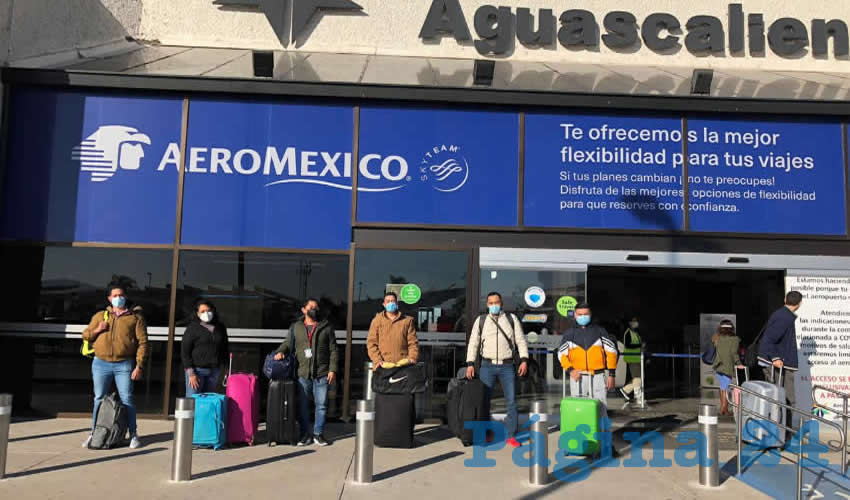 El día de hoy salieron del aeropuerto de esta ciudad, seis de los 13 combatientes: Luis Santacruz, José Flores, Alberto Solís, Alan Almaguer, Adrián Muñoz y Diana Sánchez