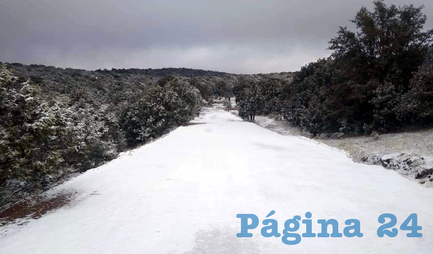 En la madrugada de este jueves, La Congoja y &aacute;reas aleda&ntilde;as a la Sierra Fr&iacute;a se tapizaron de blanco tras una ligera nevada