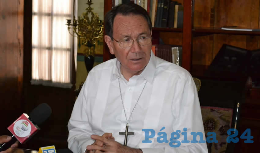 Sigifredo Noriega Barceló, obispo de la Diócesis de Zacatecas (Foto: Rocío Castro Alvarado)