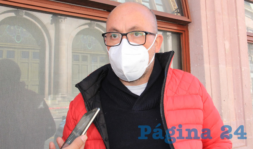 Everardo Ramírez Aguayo, comisionado estatal de Búsqueda de Personas del Estado de Zacatecas (Foto: Página 24/ Rocío Castro Alvarado)
