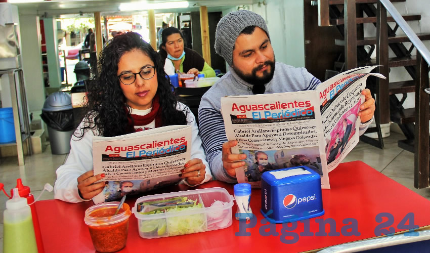 En el restaurante El Maizito Azul desayunaron Berenice Cortez y Roberto Lozano Zapata