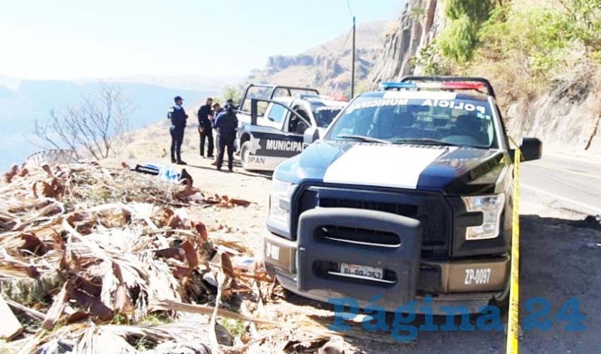 Los restos humanos fueron localizados a la altura del kilómetro 14, en las inmediaciones del balneario Los Camachos/Fotos: Especial