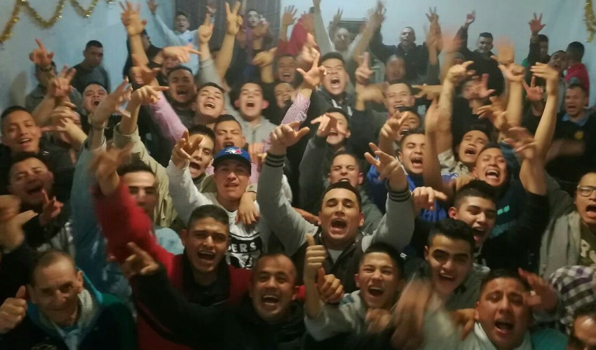 Algunos de los internos del anexo Pasi&oacute;n por las Almas