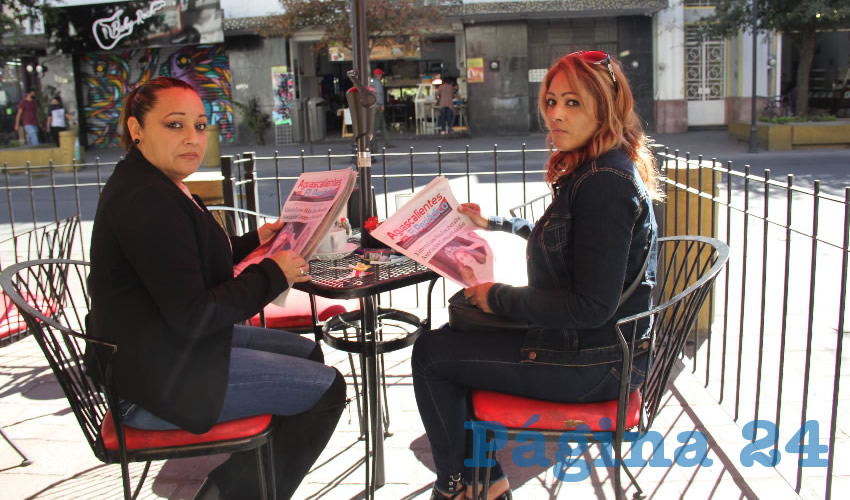 En el restaurante Mitla desayunaron las hermanas Tere y Claudia Ram&iacute;rez Pedroza