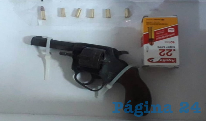 El arma decomisada