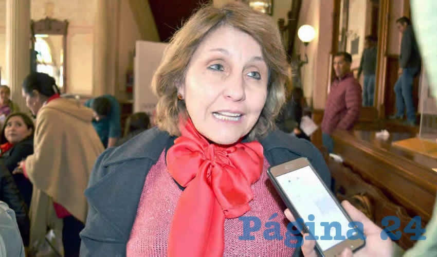 Eugenia Flores Hernández, integrante del Colectivo de Mujeres Techiyaliztli (Foto: Archivo Página 24)