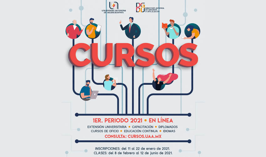 El periodo de inscripción se llevará a cabo del 11 al 22 de enero a través de la página cursos.uaa.mx
