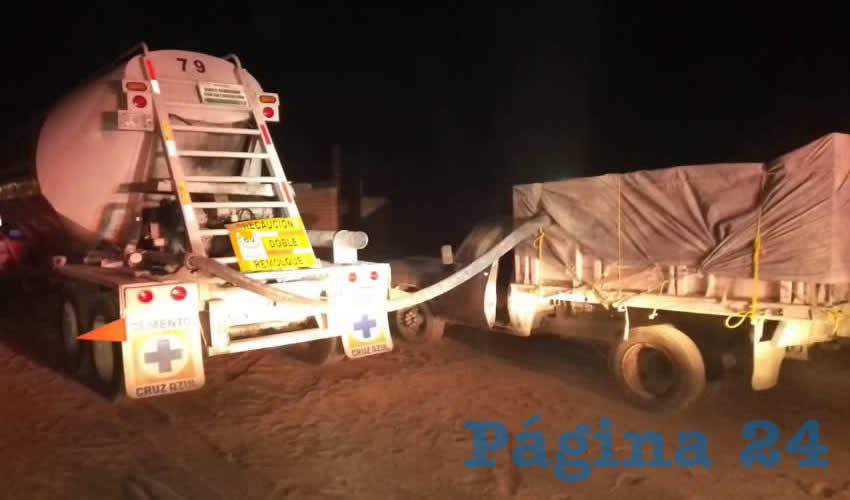 Fue en la comunidad San Jacinto donde se descubrió a tres personas “ordeñando” la góndola de Cemento Cruz Azul