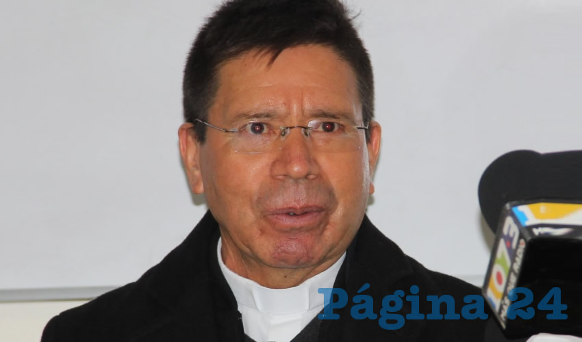 Rogelio Pedroza González, vocero de la Diócesis de Aguascalientes (Foto: Juan Fernando Reyes Ortega)