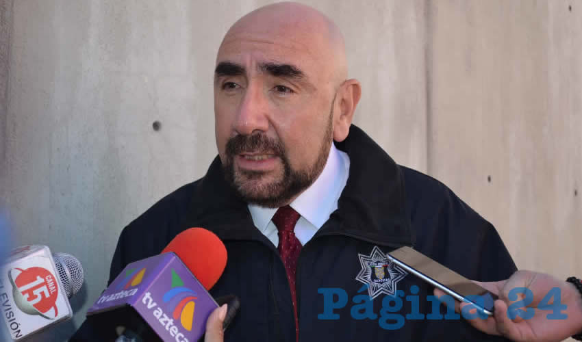 Jorge Eduardo Muñoz Franco, director de Seguridad Pública Municipal de la capital (Foto Archivo Página 24)