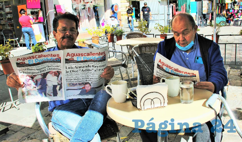 En Caf&eacute; Catedral desayunaron Mauricio Rodr&iacute;guez Muro y Jorge Luis Rodr&iacute;guez Ibarra