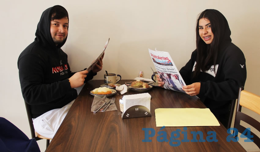 En el restaurante Mar&iacute;a Celia desayunaron Gustavo C&oacute;mpean Esparza y Ariel Garc&iacute;a Mac&iacute;as
