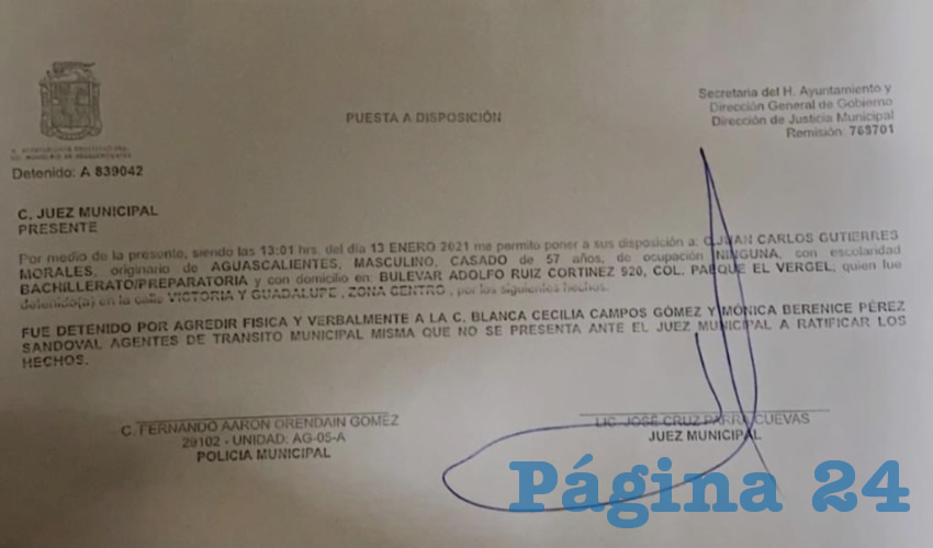 La puesta a disposición del aspirante a la candidatura a diputado