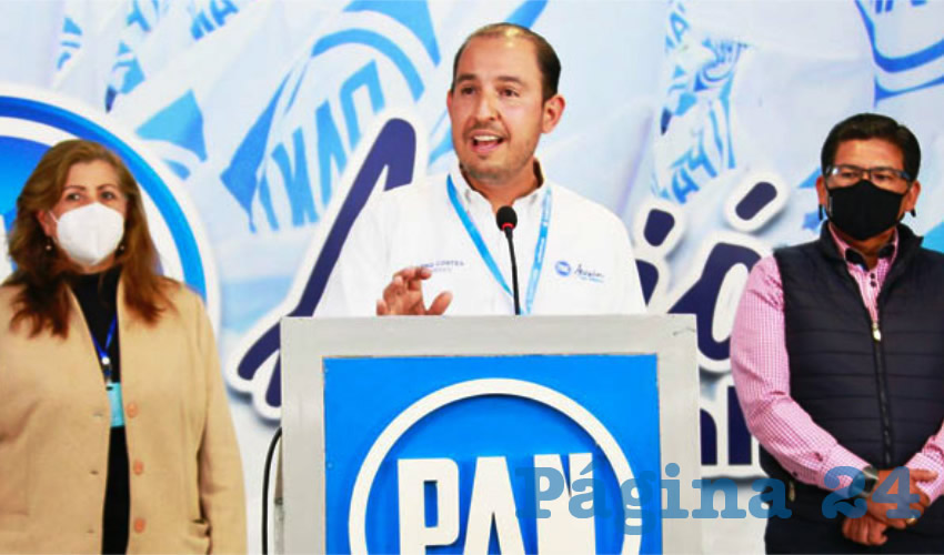 En su visita al estado, Marko Cortés, líder nacional del Partido Acción Nacional (PAN), se lanzó contra el gobernador Enrique Alfaro y el partido Movimiento Ciudadano, que han quedado a deber con los mexicanos tanto en Jalisco como a nivel federal/Foto: Elizabeth Ríos Chavarría