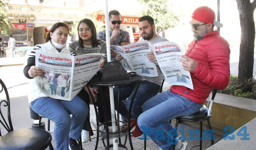 En Caf&eacute; San Marcos desayunaron Maricela Campos, Marlen Reynoso, Alejandro Campos, Eduardo Reynoso y Armando Campos