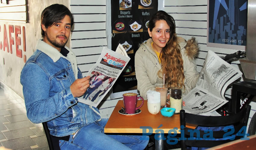En Santamar&iacute;a Cafeter&iacute;a desayunaron Alejandro Lezama y Karen Molina