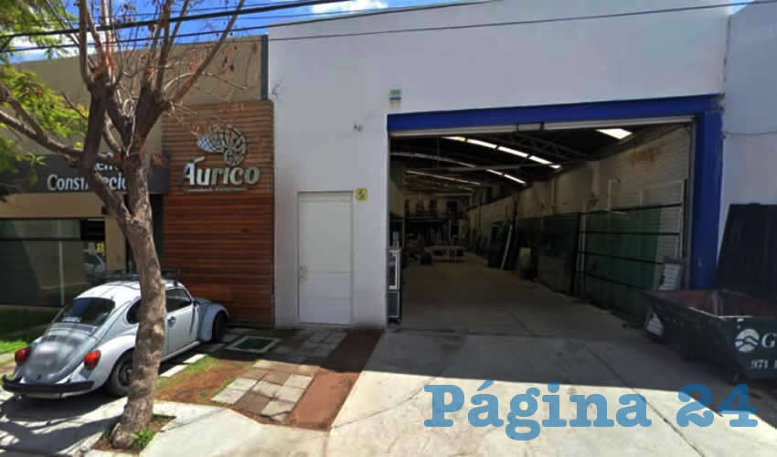 La víctima fue atracada afuera de la empresa de construcción y diseño arquitectónico Áurico