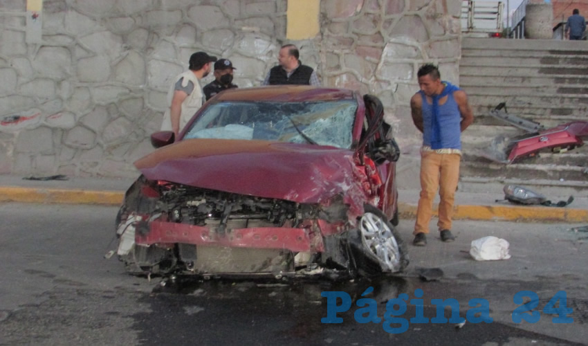 El percance ocurrió en bulevar San Marcos, a la altura de la colonia Barranca de Guadalupe