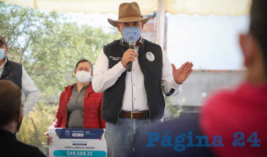 Manuel Alejandro González Martínez señaló que para esta entrega simbólica, fueron invertidos 643 mil 329 pesos