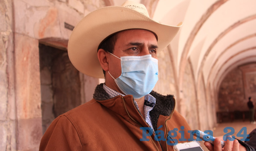 Marco Antonio Regis Zúñiga, presidente municipal de Cañitas de Felipe Pescador (Foto: Rocío Castro)