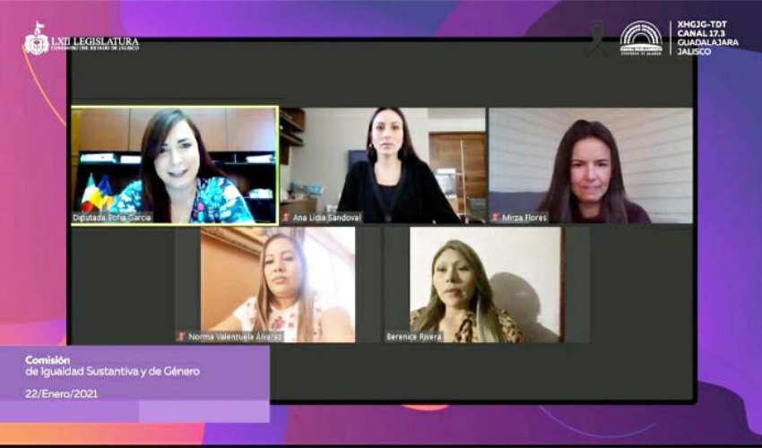 Legisladores de la Comisión de Igualdad reformaron la Ley Estatal para Promover la Igualdad, Prevenir y Eliminar la Discriminación, a fin de que el consejo en la materia funcione de manera normal a distancia/Foto: Captura de Video