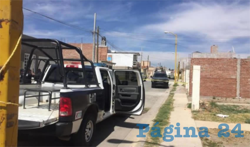 La calle fue acordonada