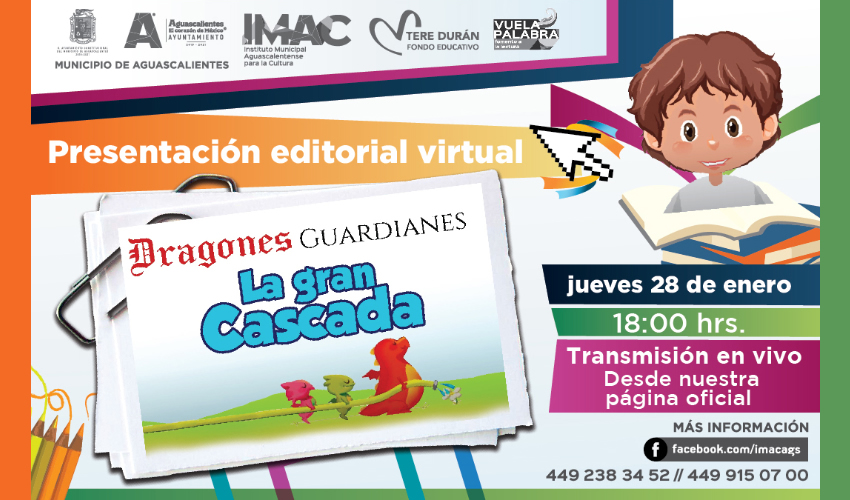 El libro “Dragones Guardianes, La Gran Cascada” aborda a través de historias divertidas, temas para crear conciencia en los pequeños lectores