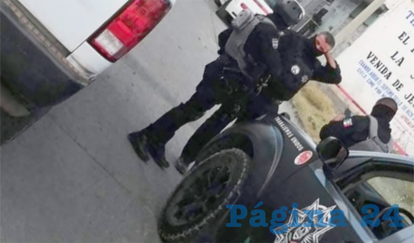 El arribo de la policía ministerial
