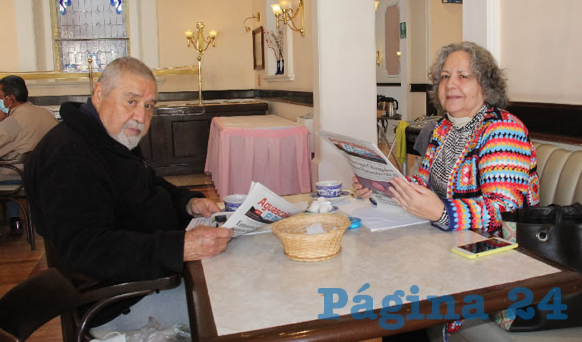 En el restaurante Sanborns desayunaron Jos&eacute; Luis Ferriz y Min&uacute; Ruvalcaba