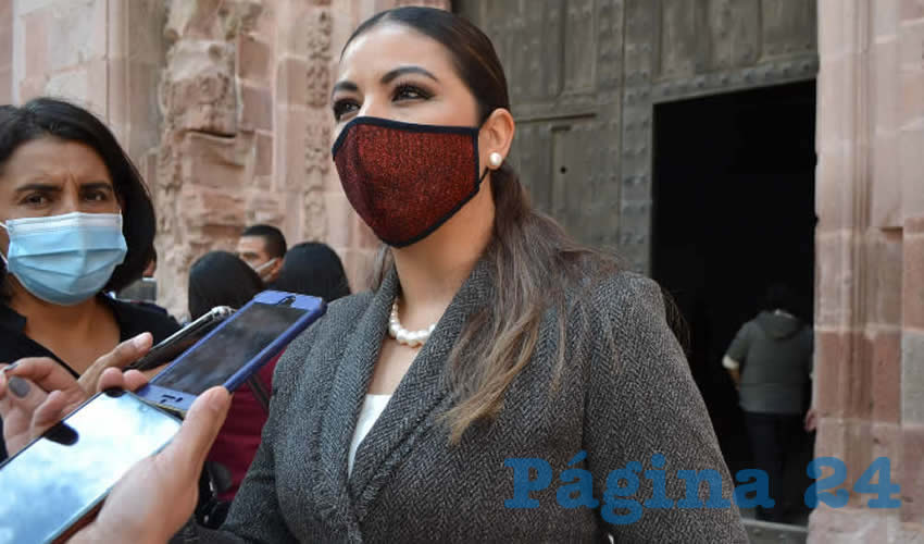 María de Lourdes de la Rosa Vázquez, titular de la Secretaría de Educación de Zacatecas (Seduzac) (Foto: Merari Martínez)
