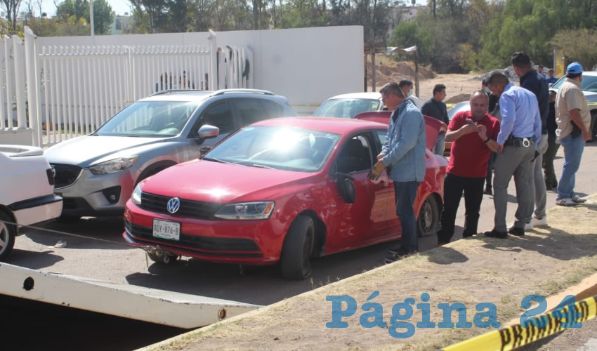 El Volkswagen Jetta que utilizaban los delincuentes