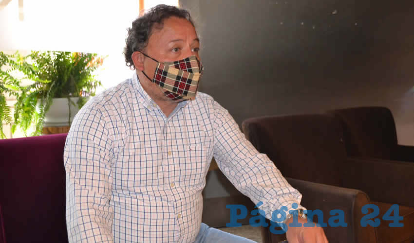 Alejandro Rivera Nieto, dirigente del Sindicato Independiente de Trabajadores del Estado de Zacatecas (SITEZ) (Foto: Merari Martínez)