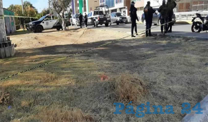 La zona fue acordonada