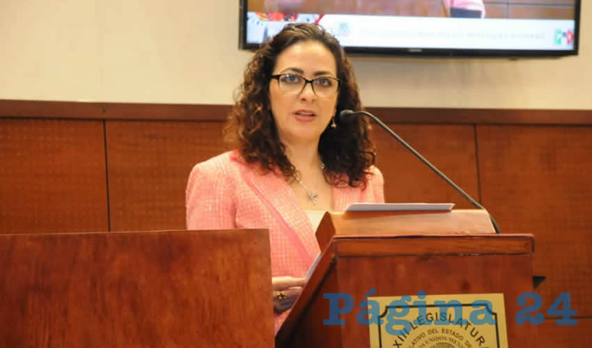 Lizbeth Márquez Álvarez, diputada migrante por el Partido Revolucionario Institucional (PRI) (Foto: Rocío Castro Alvarado)