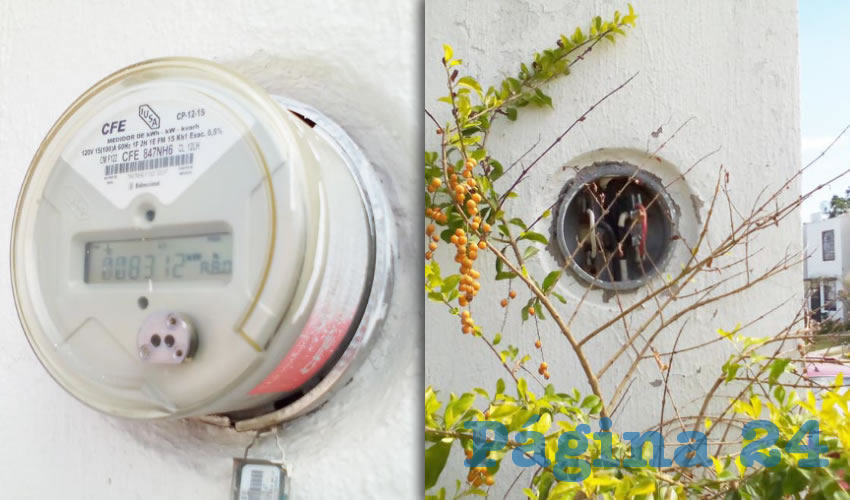 Muchas de las casas no cuentan con medidor de electricidad, o bien, tienen los denominados “diablitos”, es decir, que han modificado la toma de electricidad para que no cuente el verdadero consumo que tienen dentro de las viviendas/Fotos: Francisco Tapia