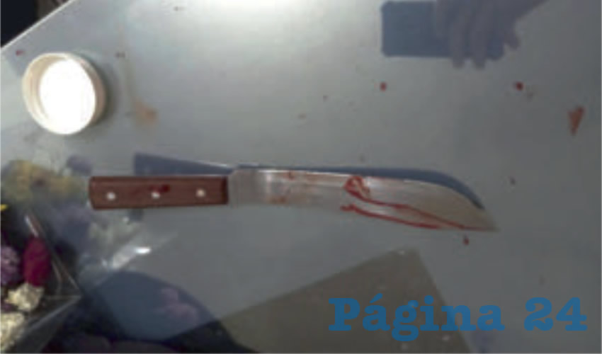 El cuchillo que us&oacute; Emmanuel &ldquo;N&rdquo; &ldquo;N&rdquo;, de 27 a&ntilde;os