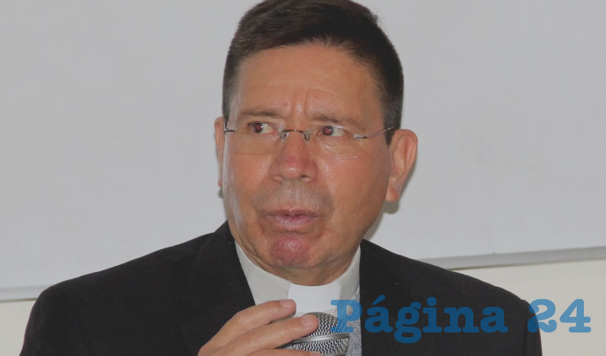 Rogelio Pedroza Gonz&aacute;lez, vocero de la Di&oacute;cesis de Aguascalientes (Foto: Juan Fernando Reyes Ortega)
