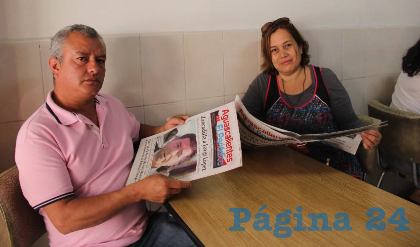En Lonchería El Molino Rojo desayunaron Heriberto García Montes y Concepción Rodríguez Noriega