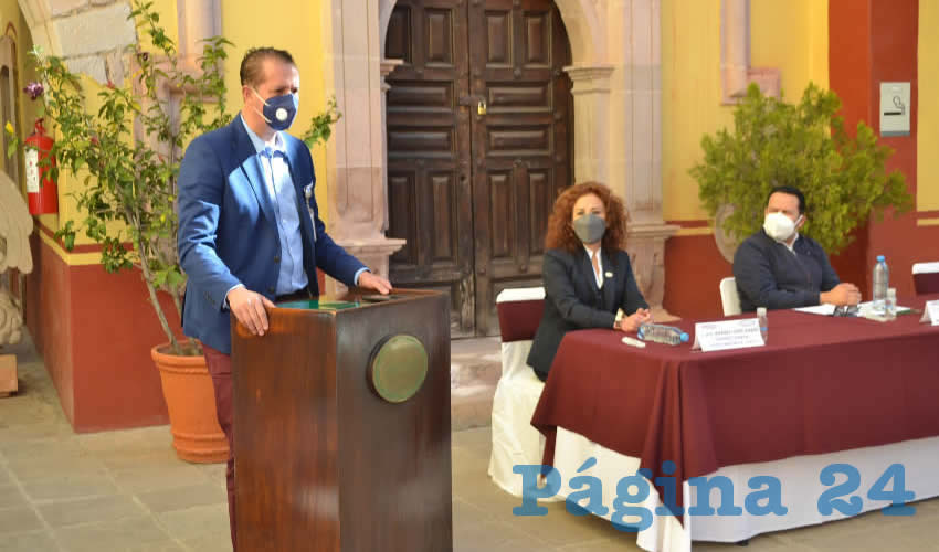Como parte de las acciones para recuperar la dinámica económica en los sectores comerciales del Instituto de Seguridad y Servicios Sociales de los Trabajadores del Estado de Zacatecas (Issstezac), el Hotel Mesón de Jobito recibió una certificación como “Zona inmune”, otorgado por el gobierno de la República, a través de la empresa mexicana Key (Foto: Merari Martínez)