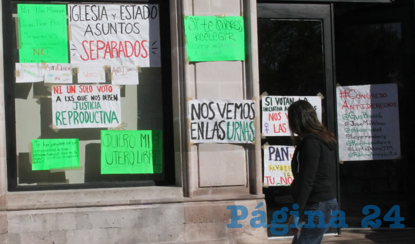 La Comunidad Feminista afirma que el discurso de los representantes de la iniciativa se basa en argumentos religiosos, ideol&oacute;gicos y sin sustento de derecho