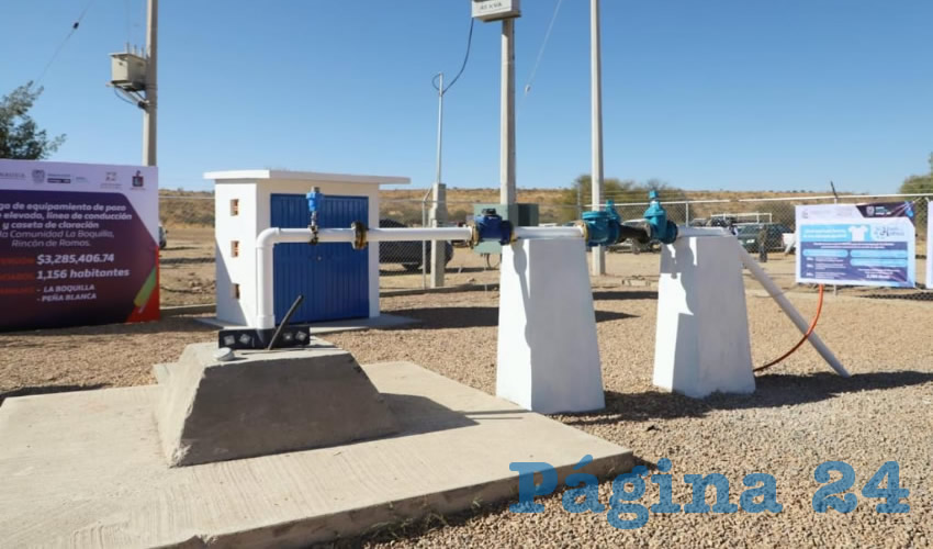 El gobernador de Aguascalientes entreg&oacute; la obra de equipamiento del pozo de la comunidad La Boquilla y la primera etapa de la perforaci&oacute;n del pozo en la colonia Solidaridad