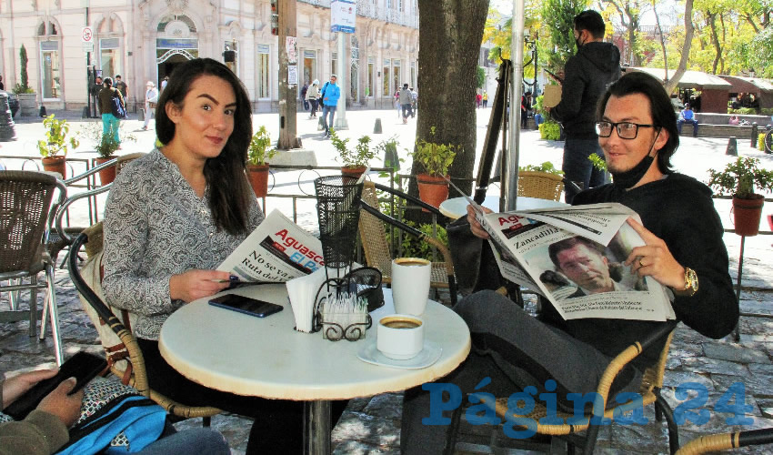 Fernanda Garc&iacute;a y Kzuyoshi Araiza Garc&iacute;a desayunaron en Caf&eacute; Catedral