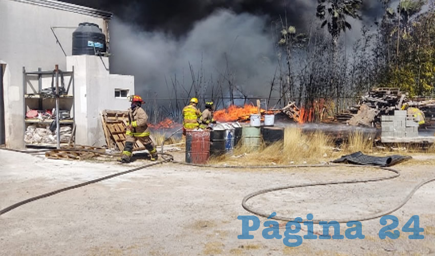 El incendio en Cartograf