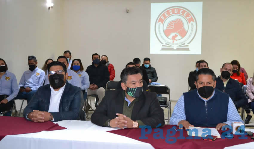 Gerardo García Murillo, líder del Sindicato Único del Personal Docente y Administrativo del Colegios de Bachilleres del Estado de Zacatecas (Supdacobaez) (Foto: Rocío Castro )