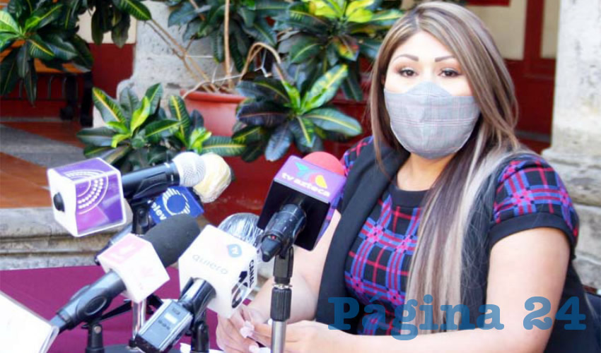 “Se ha lucrado con la necesidad de tener que adquirir un tanque de oxígeno, que implica el debatirse entre la vida y la muerte, eso es lo más lamentable”, expresó la diputada Mïriam Rivera, quien llamó a la Profeco a cuidar el precio justo del producto/Foto: Francisco Tapia