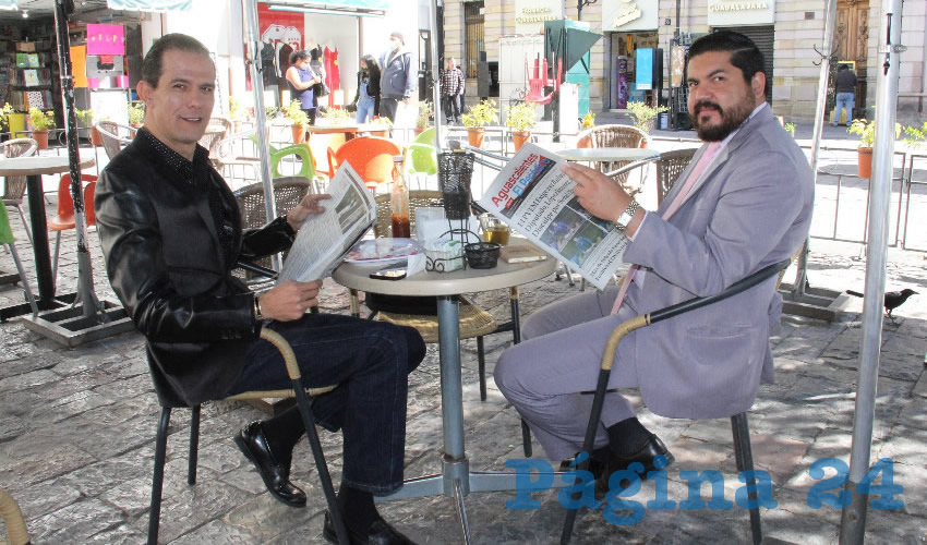 En Café Catedral desayunaron el exdiputado Oswaldo Rodríguez García y Gabriel Sánchez, encargado de Asuntos Electorales en Morena