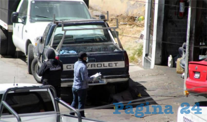 El arribo de la policía ministerial