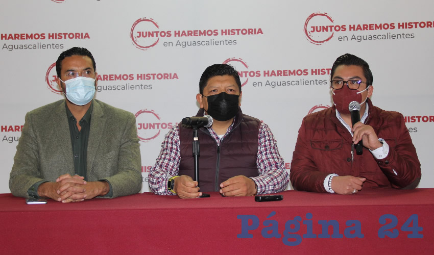 Conferencia de prensa de Morena (Fotos: Juan Fernando Reyes Ortega)