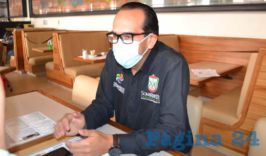 Alan Murillo Murillo, presidente municipal de Sombrerete (Foto Archivo Página 24 Zacatecas)